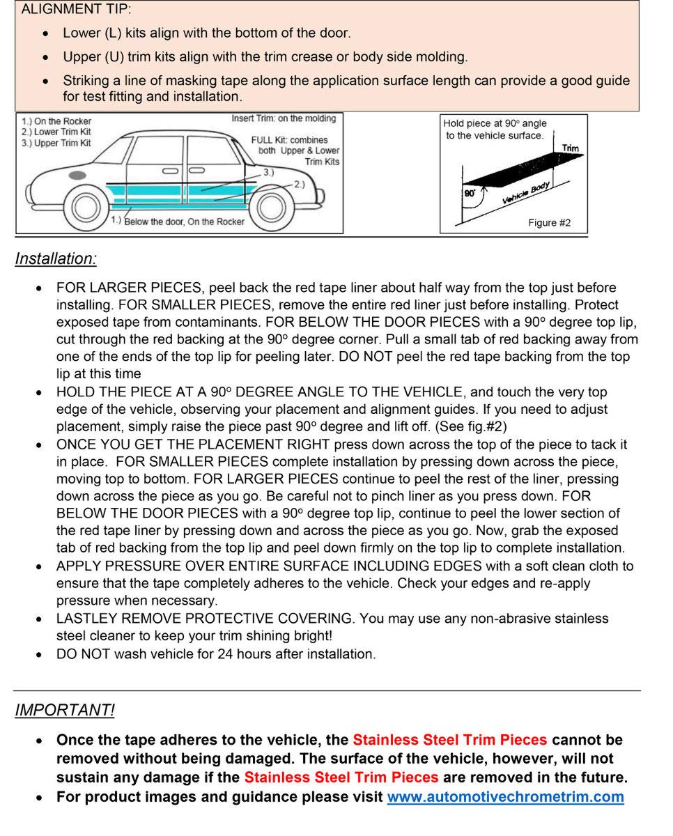 2008-2009 Saturn Vue 8-Piece Stainless Steel Pillar Post Trim Kit with Front Triangle (PP48442) - Durable Exterior Car Accessories for Enhanced Vehicle Style & Protection