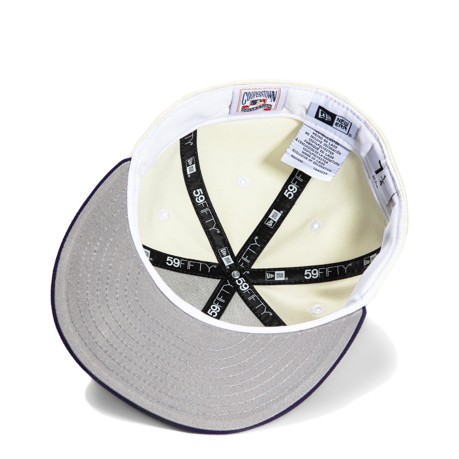 New Era 59Fifty MLB Arizona Diamondbacks 20th Anniversary Patch Snapback Hat - White & Purple Baseball Cap for Men, Women - Perfect for Games, Fan Gear, Streetwear Fashion