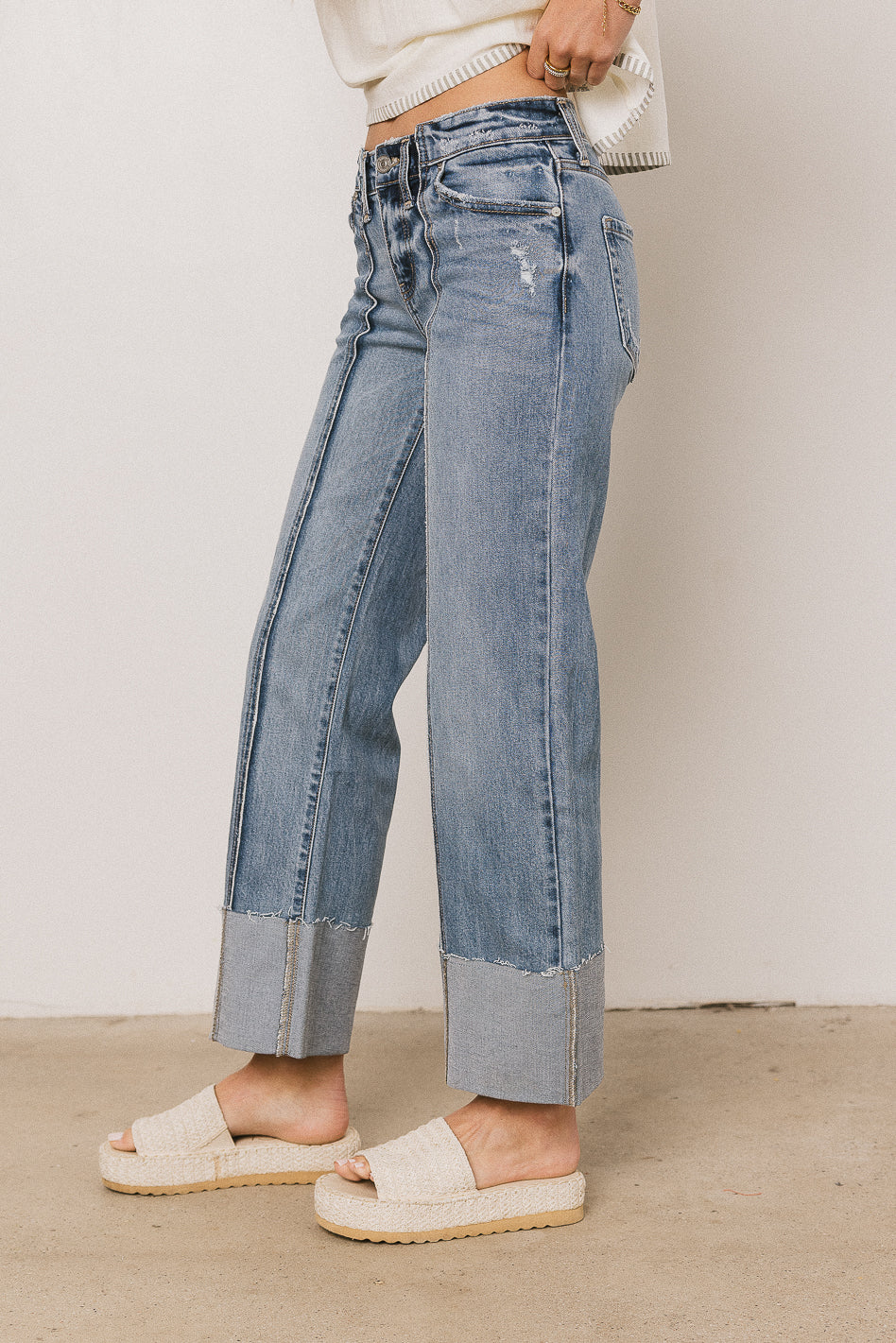 Kenneth Straight Leg Jeans for Women - Classic Comfort Denim Pants - Perfect for Casual Wear, Office & Everyday Outfits