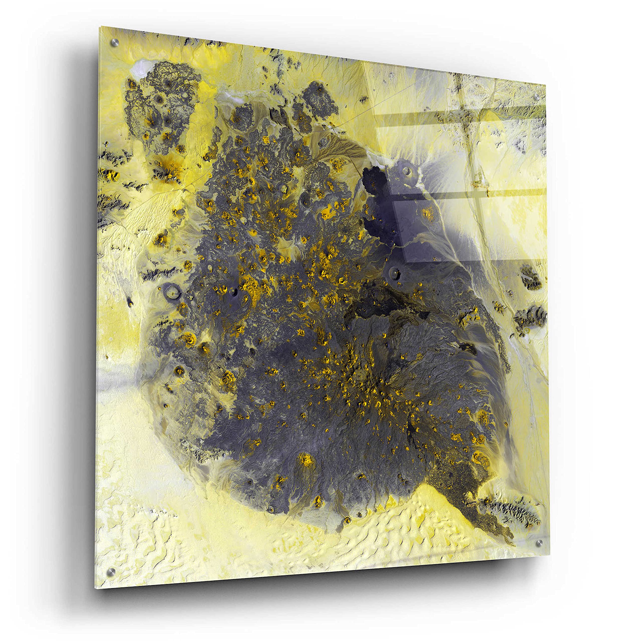 Epic Art 'Earth as Art: Pinacate Volcano' 36x36 Inch Acrylic Glass Wall Decor - Modern Home & Office Wall Art for Living Room, Bedroom, or Office Space