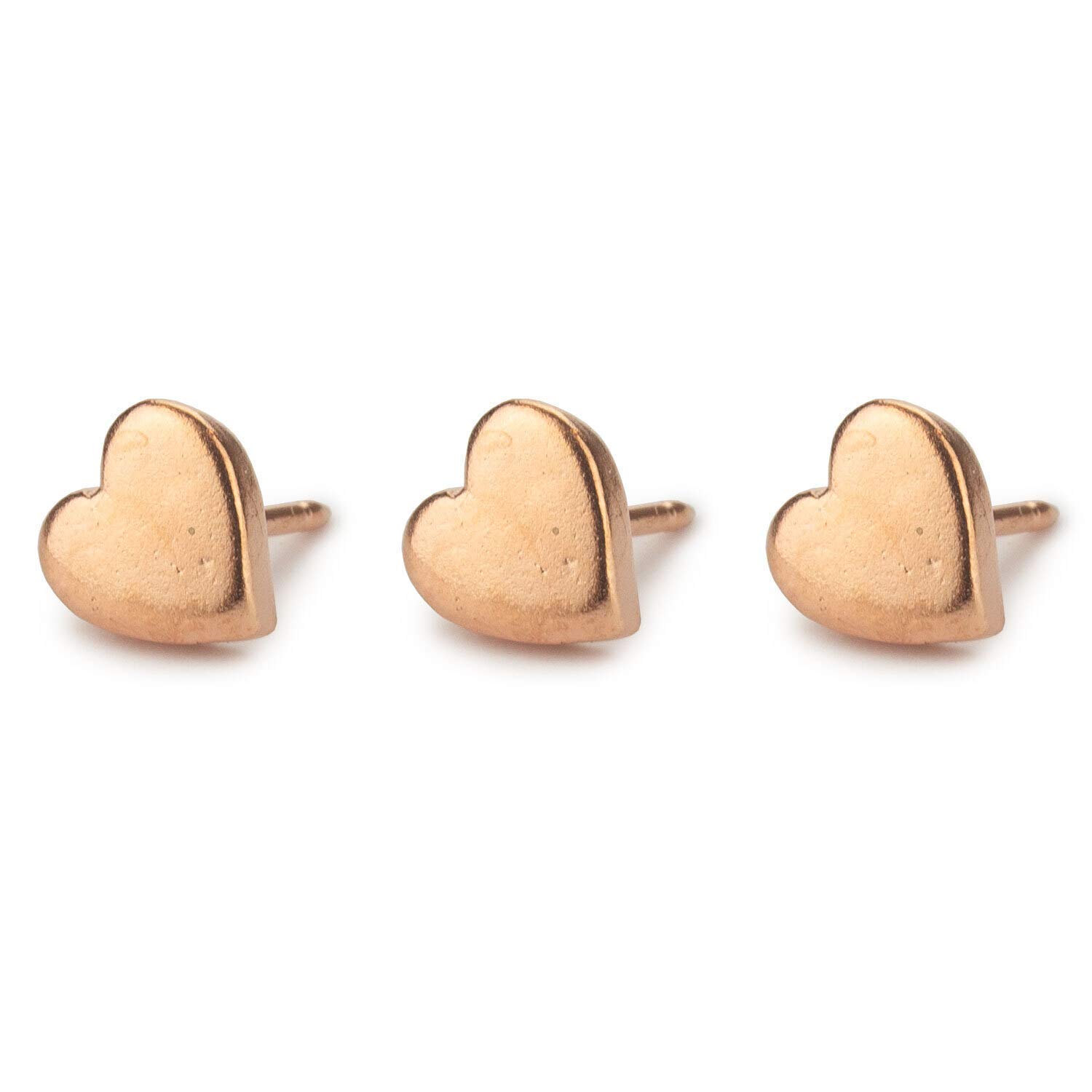 Rose Gold Heart-Shaped Metal Push Pins for Maps - Perfect for Travel Planning, Bulletin Boards & DIY Projects