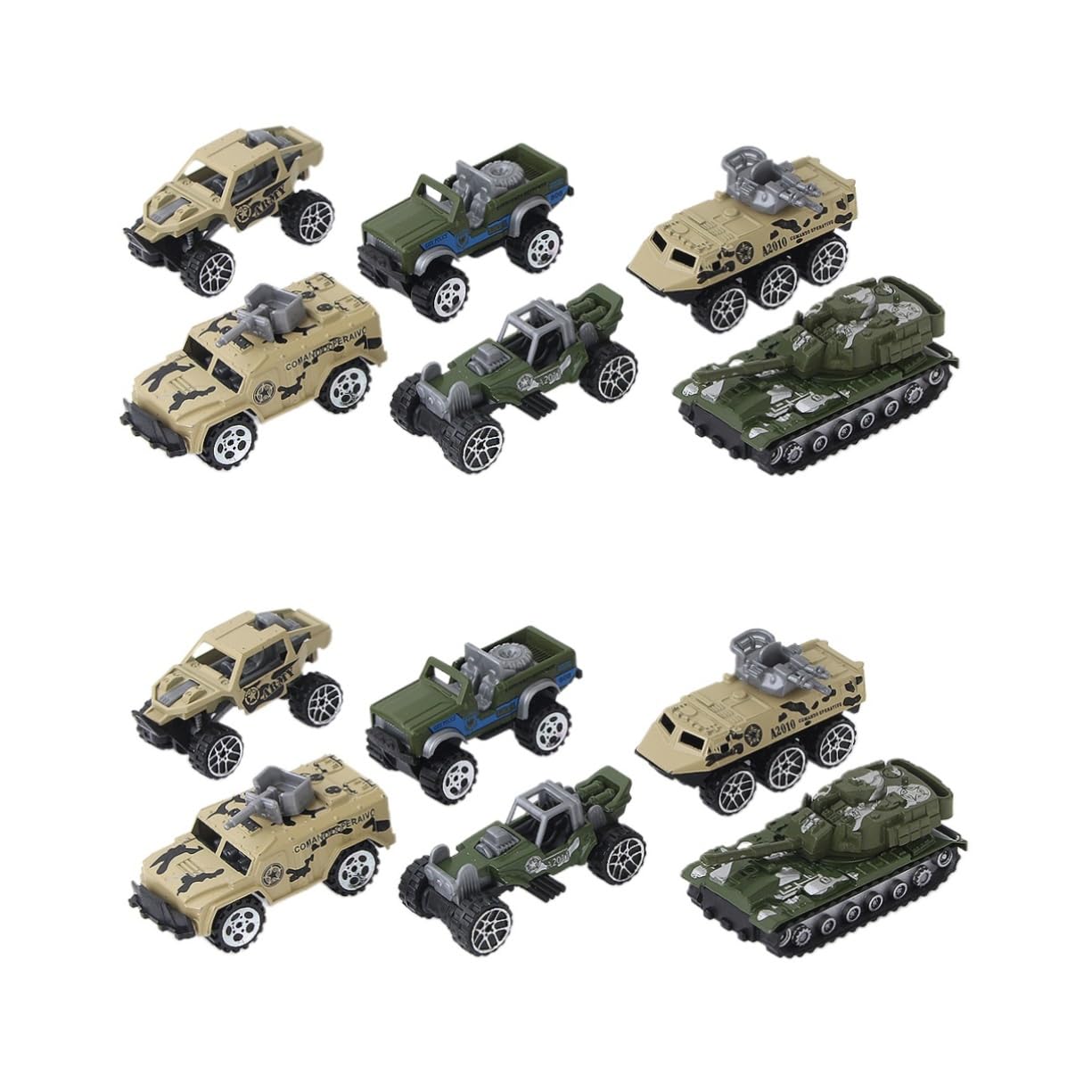 12-Piece Metal Truck Toy Set for Kids - Off-Road Engineering Vehicles for Play & Collecting