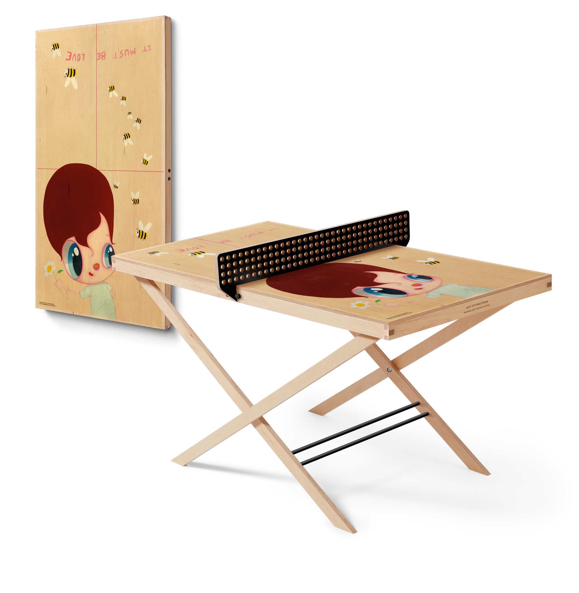 Javier Calleja x Mira Makati Art of Ping Pong Table - Unique Designer Table Tennis Table for Home & Game Room Decor