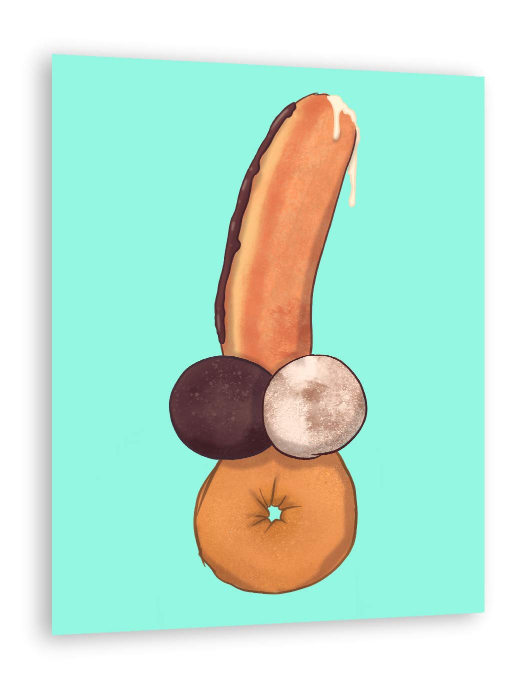 Donuts 2 - High Quality Fine Art Print Poster for Home & Office Decor - Perfect for Living Room, Bedroom, Kitchen, or Gift Giving
