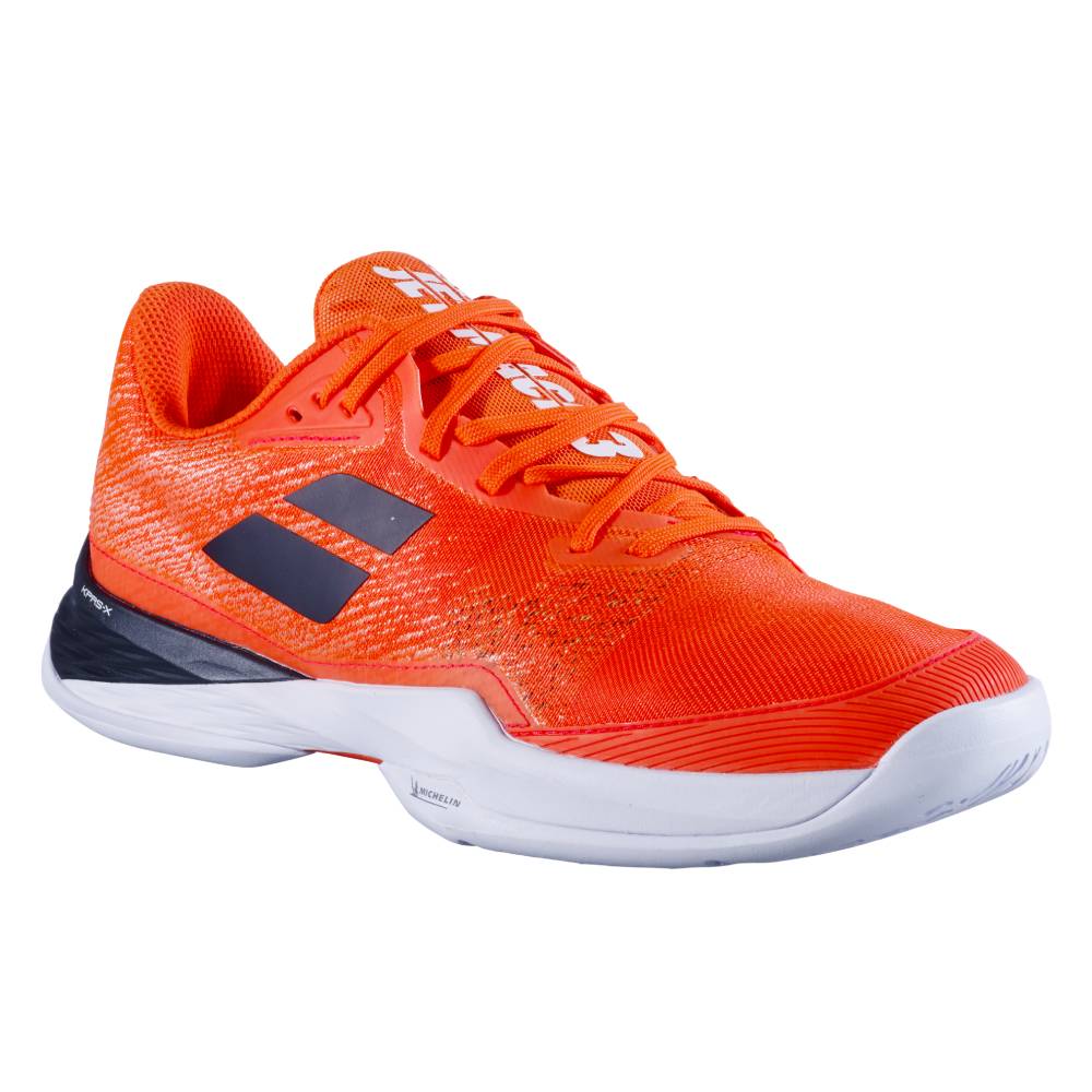 Babolat Jet Mach 3 AC Men's Tennis Shoes - Lightweight Performance Court Shoes for Men in Red/White - Perfect for Tennis, Pickleball & Casual Wear