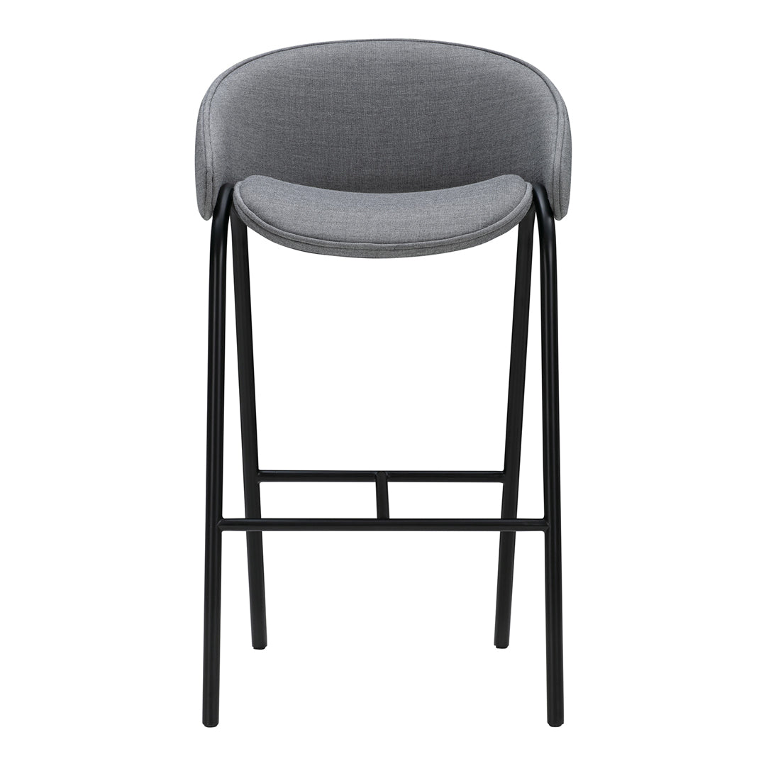 Modern Folium Bar Stool - Adjustable Height Kitchen Island Stool with Backrest, Comfortable Counter Stool for Dining Room, Bar & Home Decor