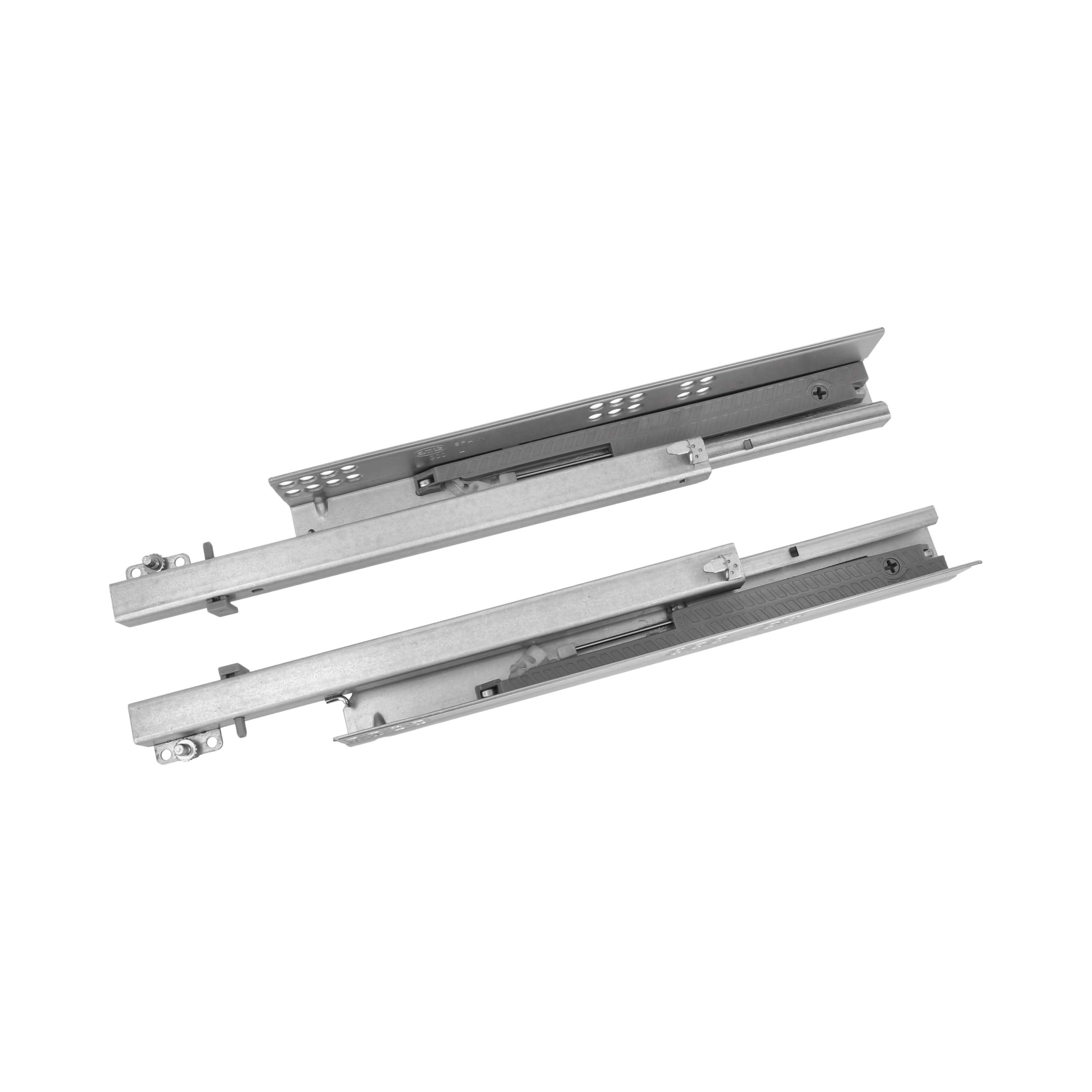2-Pack Zinc Plated Steel Sliding Drawer Runners for Furniture, Dressers & Cabinets | Self-Closing Partial Extension | 25kg/Pair Weight Capacity | 350mm Length | Perfect for Bedroom, Kitchen & Office Storage Solutions
