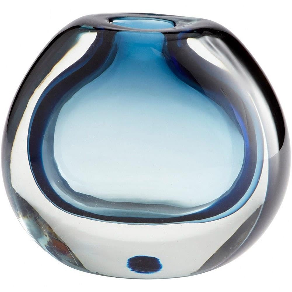 Cyan Design 10485 Blue-Cyan Ceramic Vase & Planter for Home Decor, Wedding Centerpiece, and Office Desk Plant Display