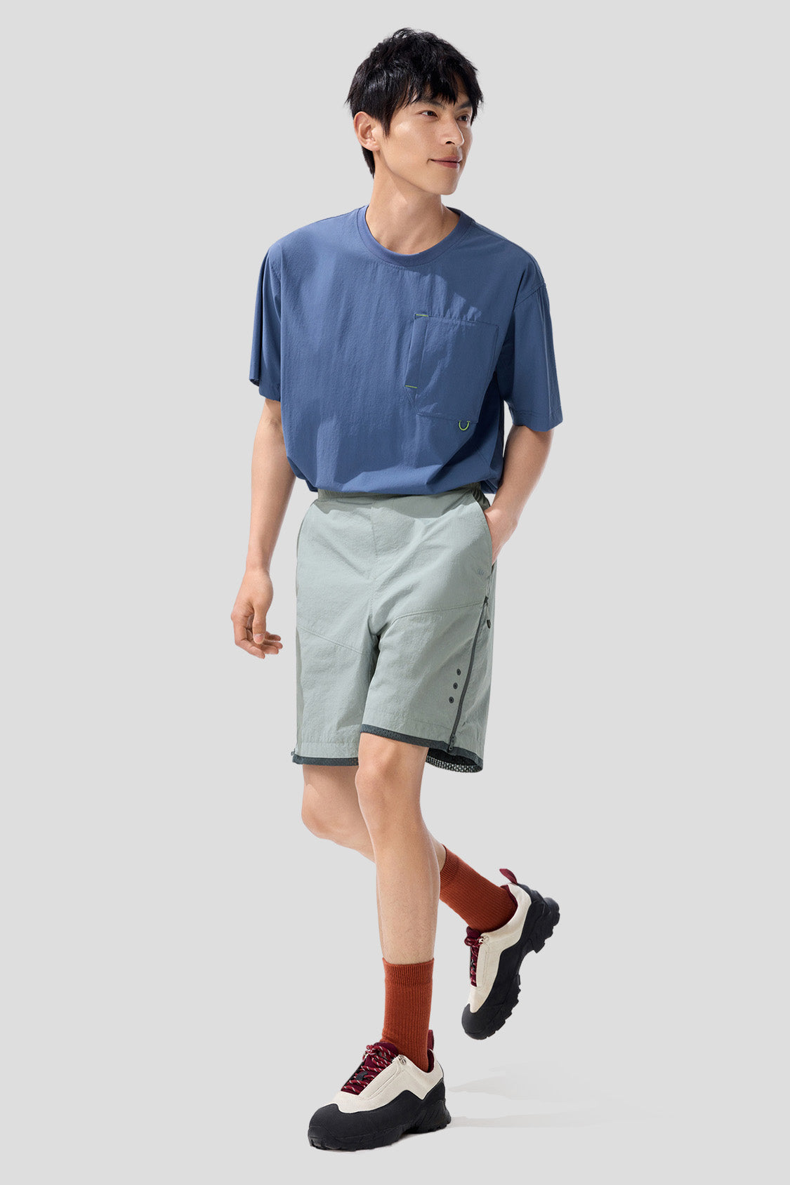 Flow Men's Quick-Dry Water Drain Swim Shorts UPF 50+ Sun Protection - Perfect for Beach, Pool & Water Sports