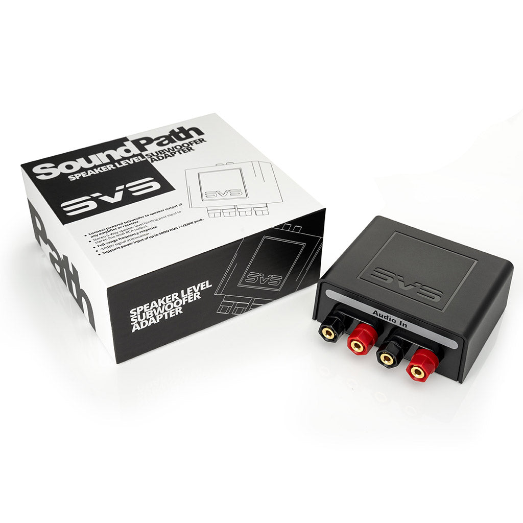 SVS SoundPath Speaker Level Subwoofer Adapter - High Performance Audio Connector for Home Theater & Stereo Systems - Perfect for Bass Enhancement in Living Rooms & Media Rooms
