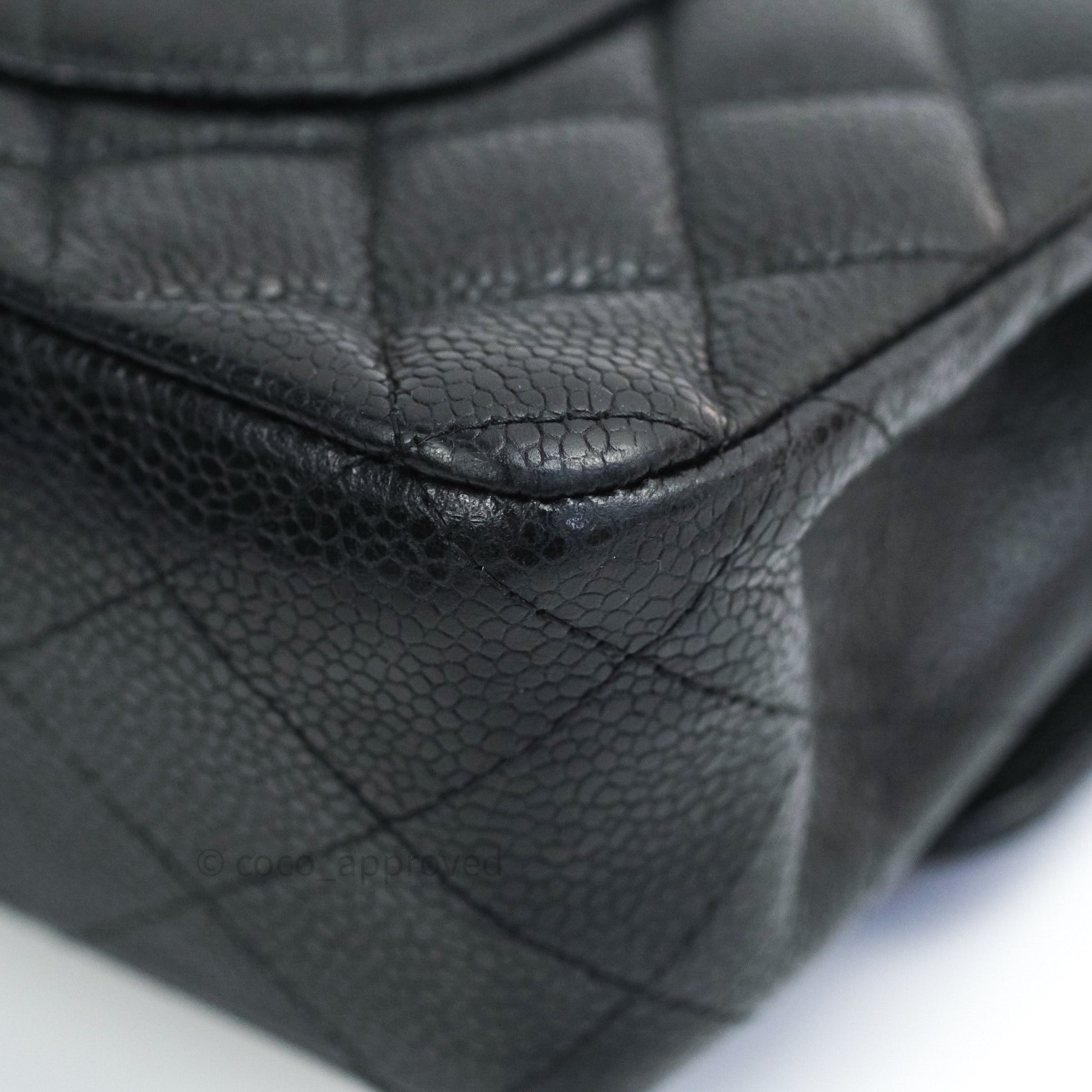 Chanel Classic Medium Double Flap Bag Black Caviar Leather with Silver Hardware - Luxury Shoulder Bag for Women, Perfect for Work, Evening Events & Special Occasions