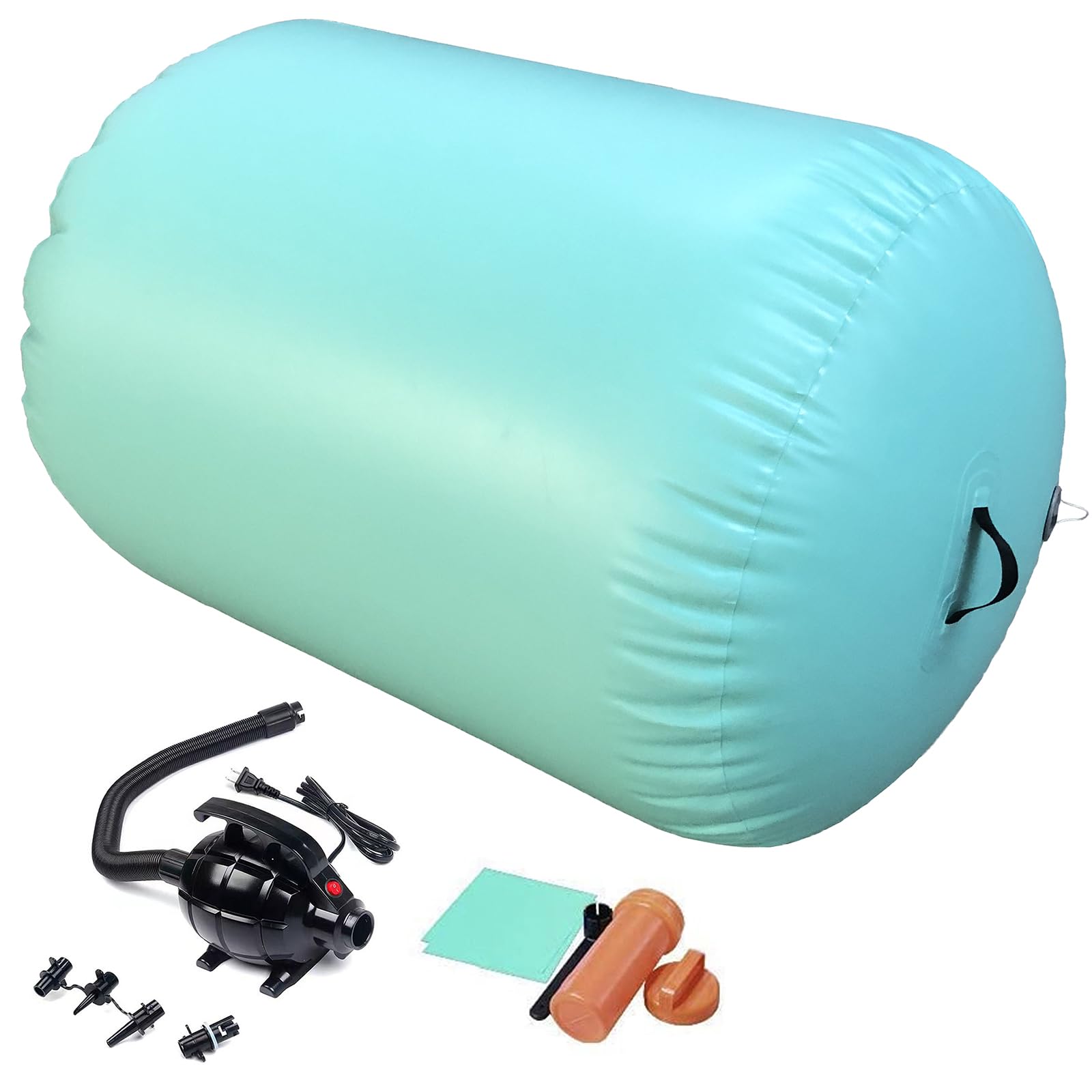 DOBESTS Inflatable Gymnastics Mat - 6.6ft to 20ft Air Track Tumbling Mat with Electric Pump - 4/8 Inch Thick for Home Gym, Cheerleading & Parkour Training - Perfect for Indoor/Outdoor Exercise & Kids Play