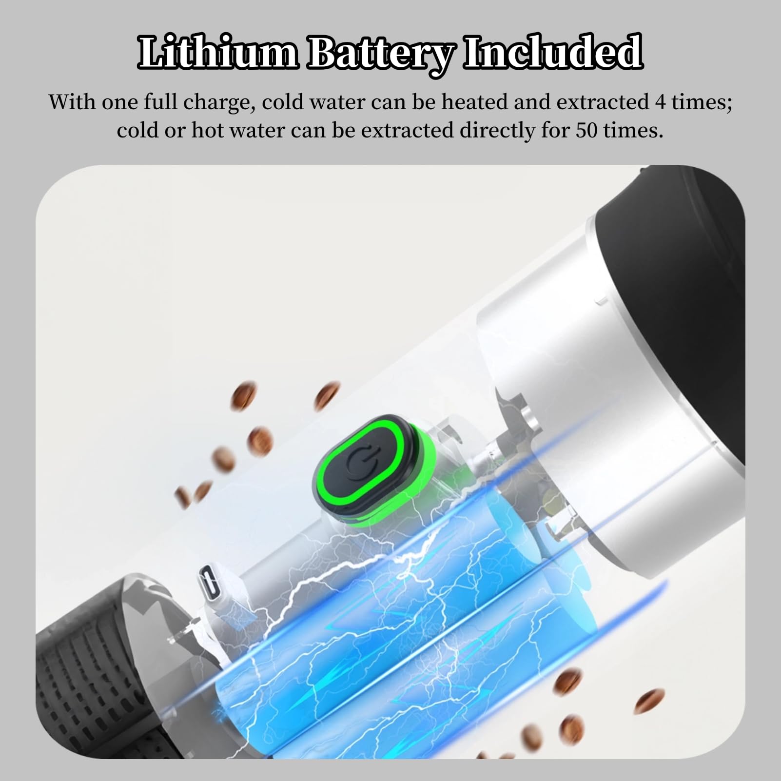 Portable Electric Espresso Maker - 15 Bar Pressure Travel Coffee Machine with Self-Heating for Car, Camping & Office | Compatible with Coffee Pods & Capsules | Perfect for Road Trips, Outdoor Adventures & Workspaces