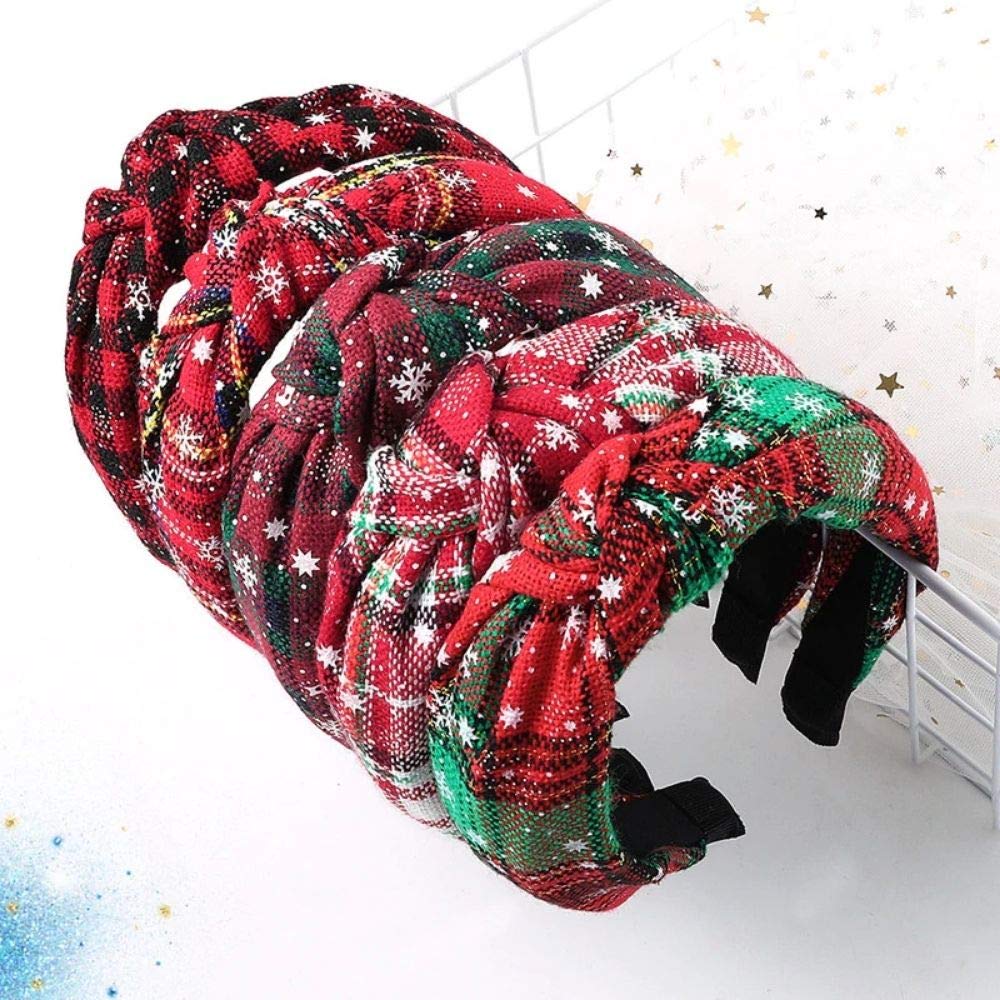 Christmas Hairband for Women & Teens - One Size Fits All Xmas Party Headband - Festive Red Wine Headwear for Holiday Gatherings, Christmas Photos & Seasonal Celebrations