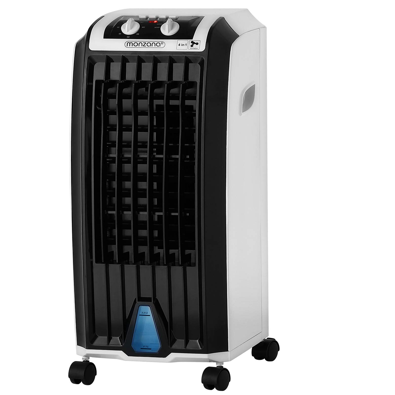 MONZANA® 4-in-1 Portable Air Cooler with 5L Tank, LED Display, Fan, Ionizer, Humidifier & Air Purifier - Perfect for Bedroom, Office & Home Cooling