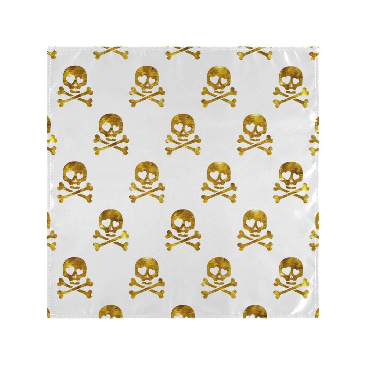 Happy Halloween Skull Printed Washable Cloth Napkins - 20