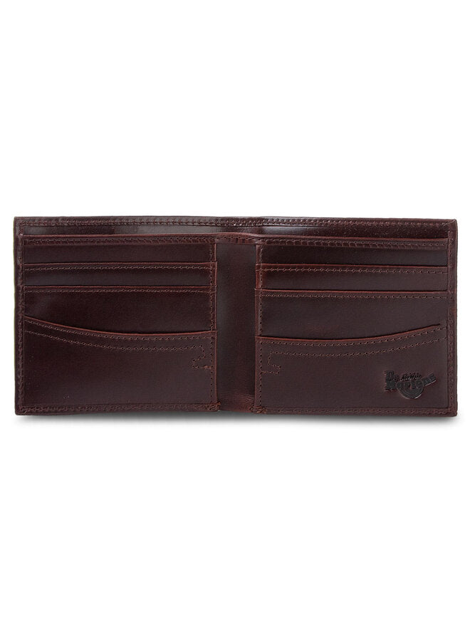 Dr. Martens Genuine Leather Wallet for Men & Women - Stylish & Durable Bifold Wallet with RFID Protection - Perfect for Everyday Use, Travel & Gifting