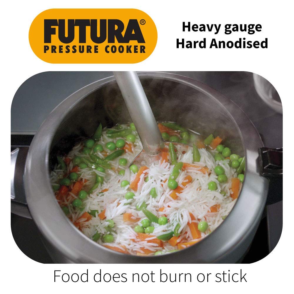 FUTURA 6L Electric Pressure Cooker - Gray | Fast & Safe Cooking | Perfect for Soups, Stews & Meal Prep