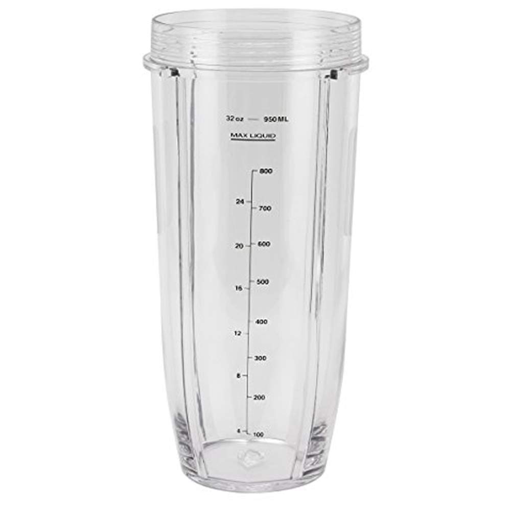 2 Packs 32OZ (950ML) Measuring Cup with Spout Lids - Replacement Blender Cups Compatible with Nutri Ninja Pro & Auto IQ Series - Perfect for Smoothies, Protein Shakes & Meal Prep