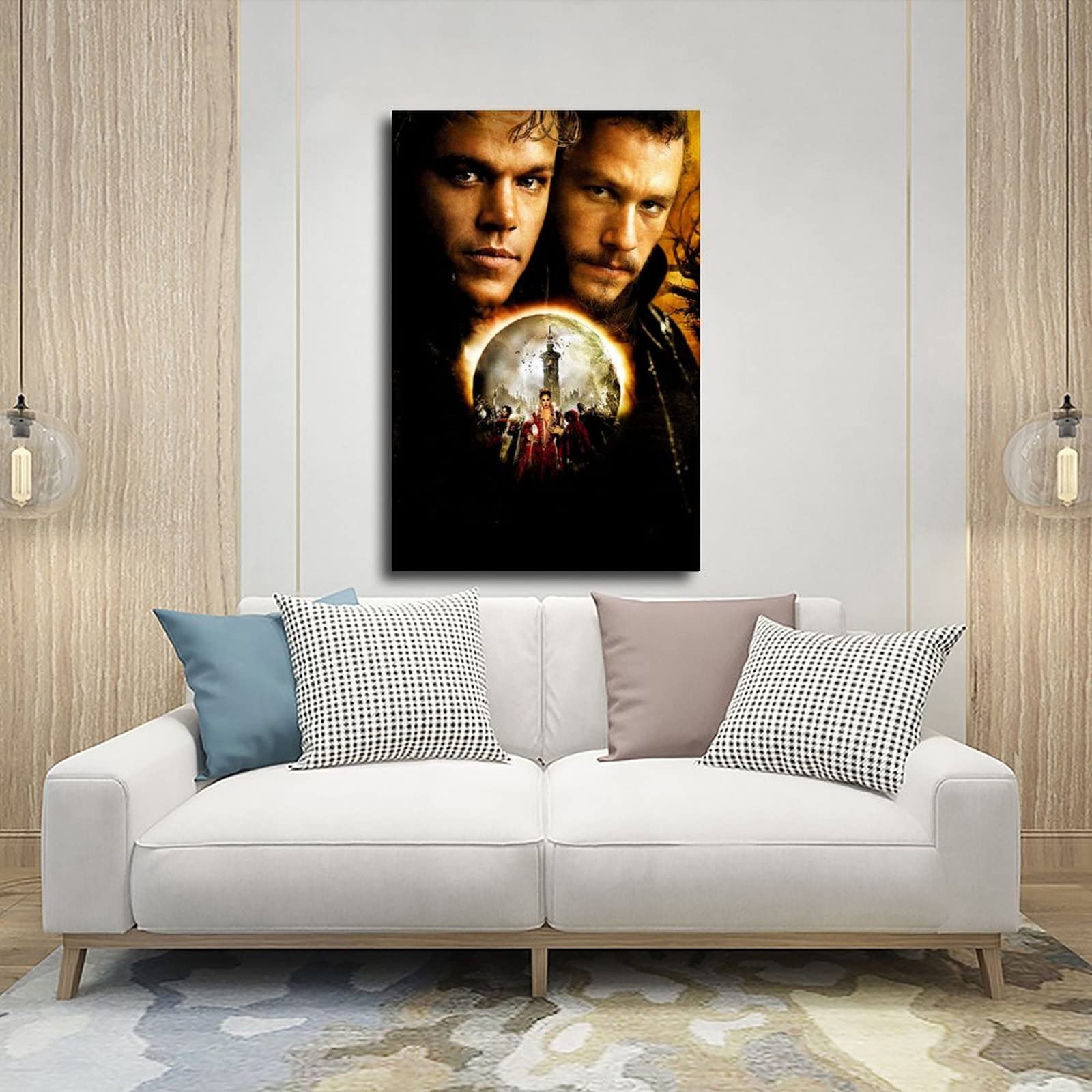 SHISHEN The Brothers Grimm Movie Poster - 24x36 Inch (60x90cm) Canvas Wall Art for Bedroom, Dorm, Office & Home Decor - Perfect Gift for Movie Lovers & Fantasy Fans - Ideal for Living Room, Game Room, Theater Room & Man Cave Decor