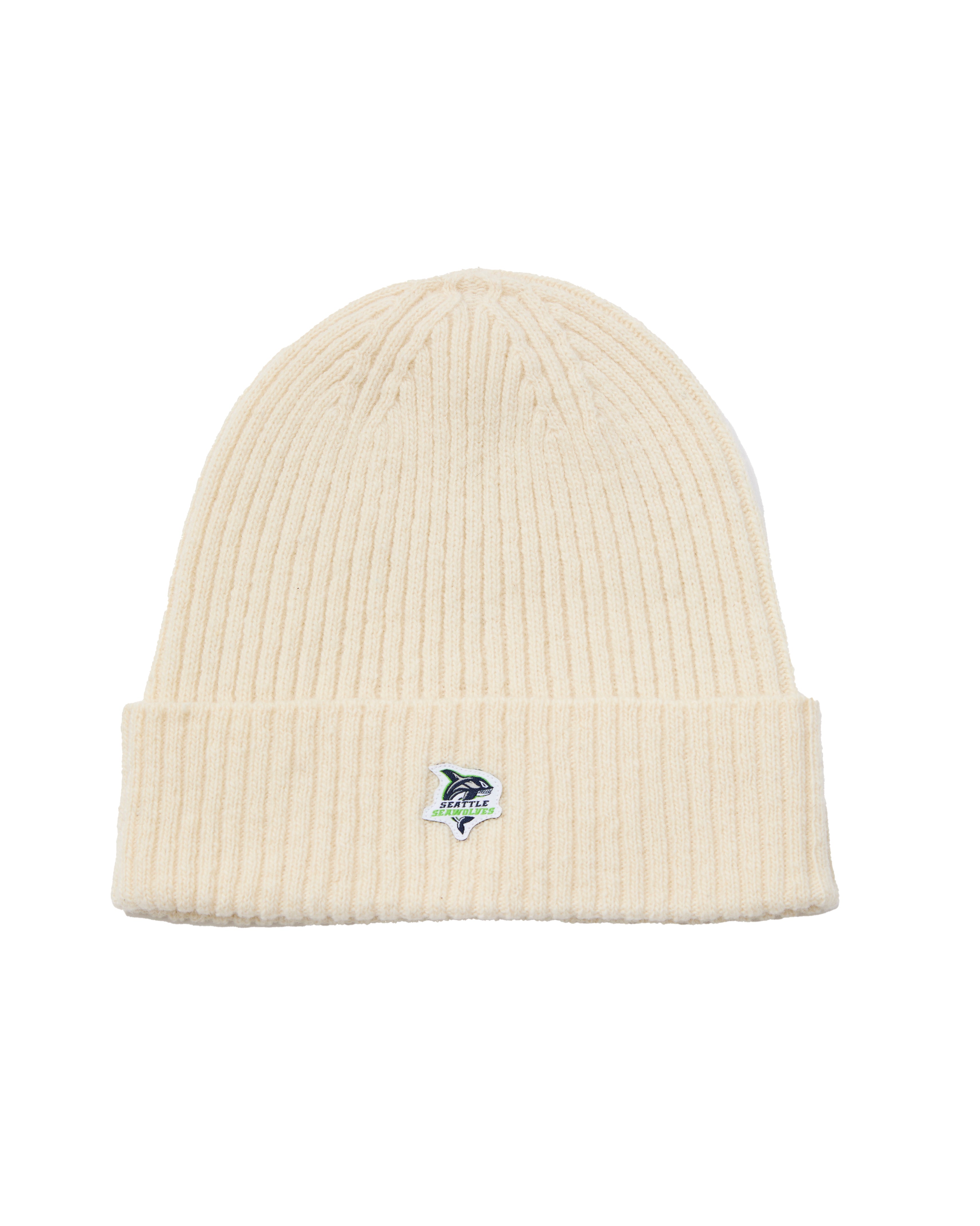 Seattle Seawolves Merino Wool Beanie Hat - Warm Winter Knit Cap for Men & Women - Perfect for Outdoor Sports, Hiking, and Cold Weather Activities