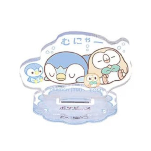 Pokemon Poke Peace Acrylic Stand - Takara Tomy 1.5 Inch Collectible Figure - Cute Anime Desk Decor for Office, Gaming Room & Gift for Pokemon Fans