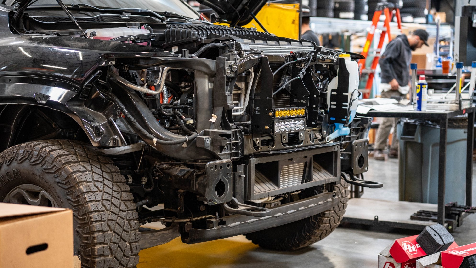 2021-2024 Ram 1500 TRX SDHQ Built Behind the Grille LED Light Bar Mount Kit - Off-Road Lighting Upgrade for Night Driving & Adventure