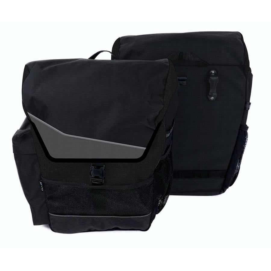 Evo Graphite Series Waterproof Bike Pannier Set - Durable Cycling Bags for Commuting & Touring - Perfect for Urban Riders & Adventure Cyclists