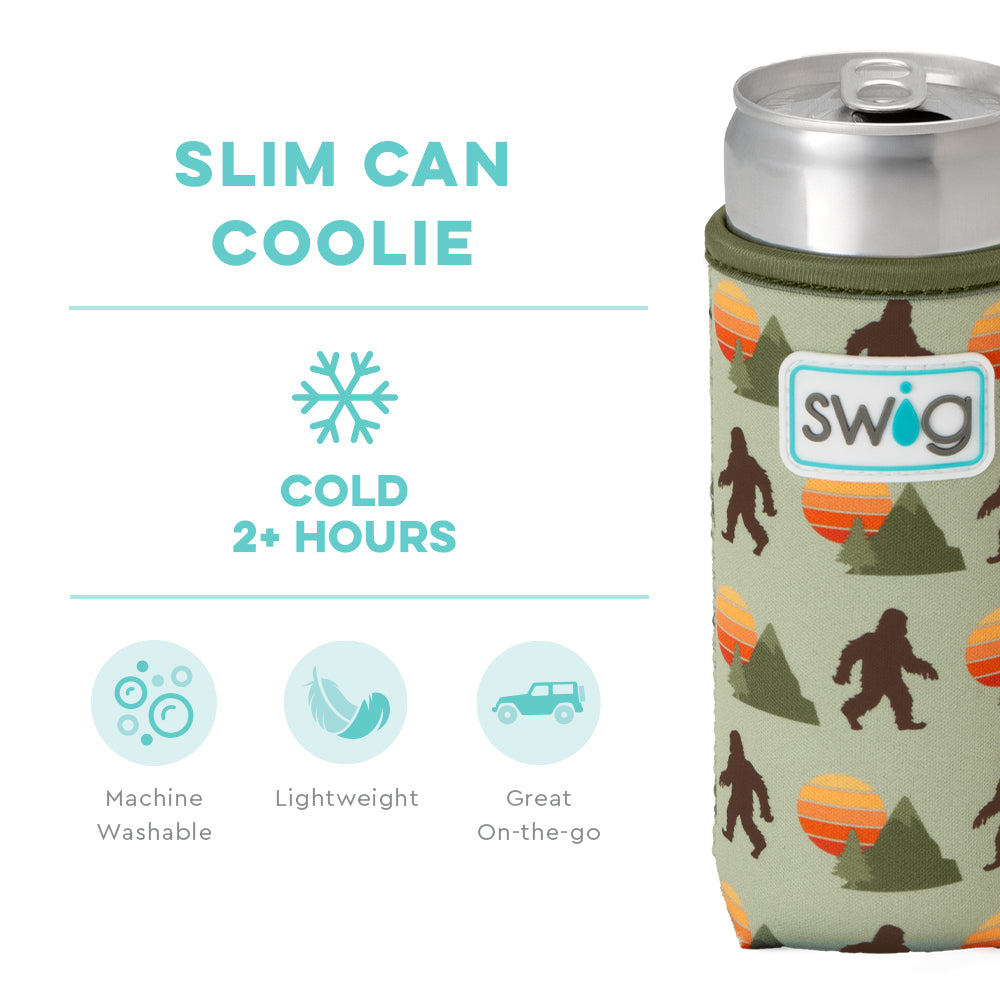 Wild Thing Slim Can Coolie - Insulated Neoprene Beer Can Holder for 12oz Cans - Perfect for Beach, Pool, BBQ & Outdoor Parties