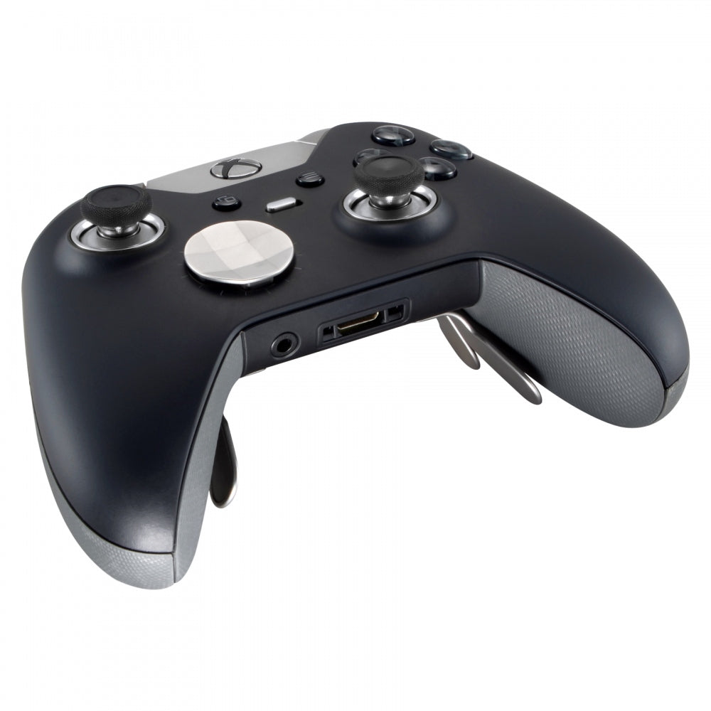 eXtremeRate Matte Chrome Silver Button Accent Rings for Xbox One Elite Controller - Custom Design Replacement Parts for Gaming Enthusiasts - Perfect for Competitive Play & Customization