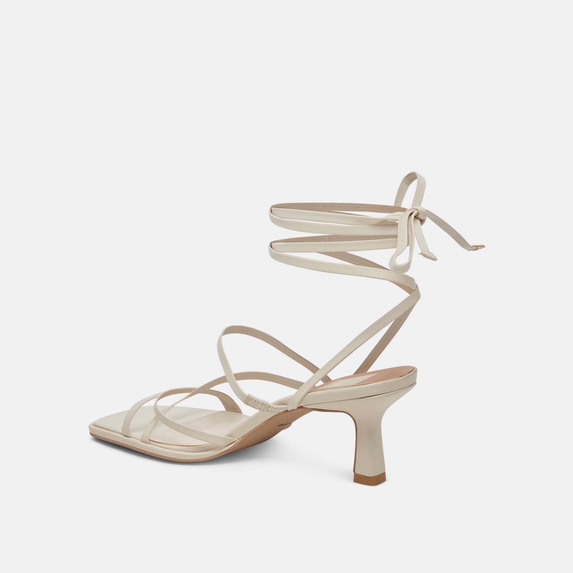 MALABO Ivory Leather Heels for Women - Comfortable High Heel Sandals for Weddings, Parties & Evening Events | re:vita Collection