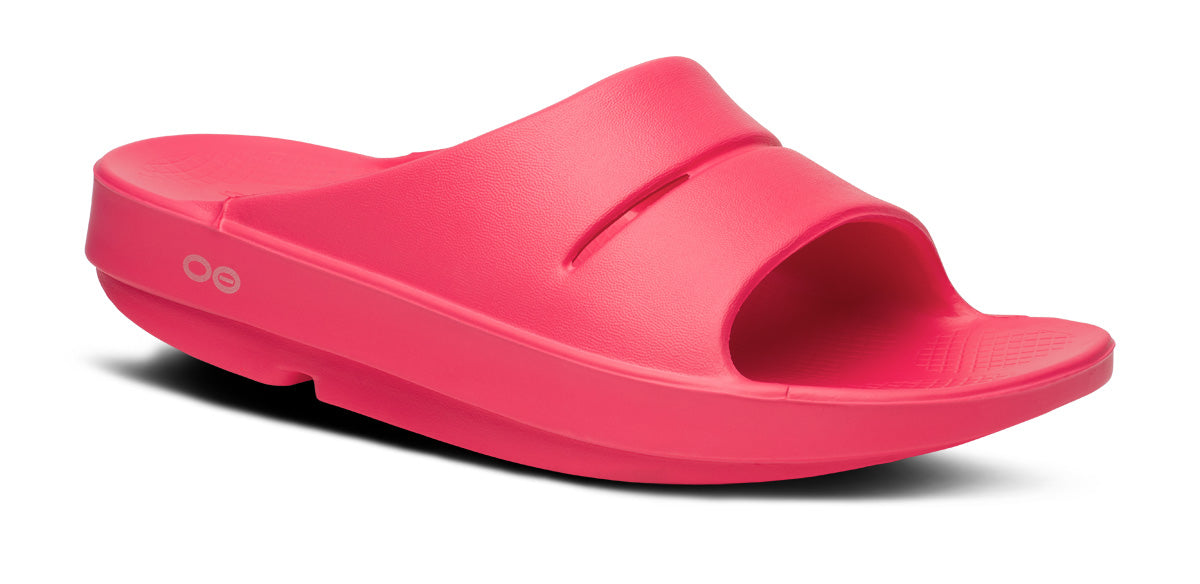 Women's OOahh Comfort Slide Sandals - Neon Berry Color | Lightweight & Cushioned for Beach, Pool, and Casual Wear
