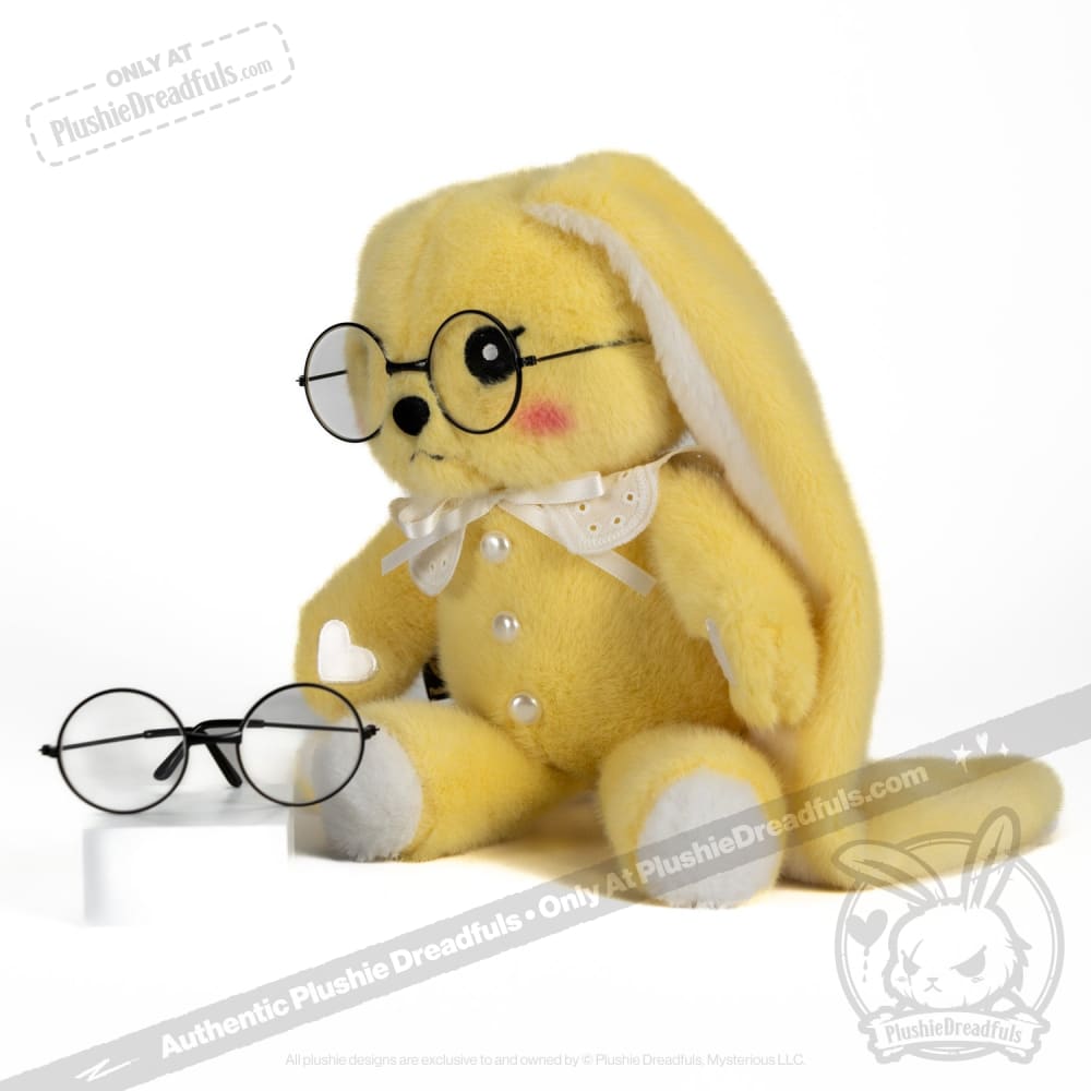 Plushie Dreadfuls Shy Rabbit Stuffed Animal - Soft Plush Toy for Kids, Anxiety Relief & Cuddling | Perfect for Bedtime, Gifts & Emotional Support