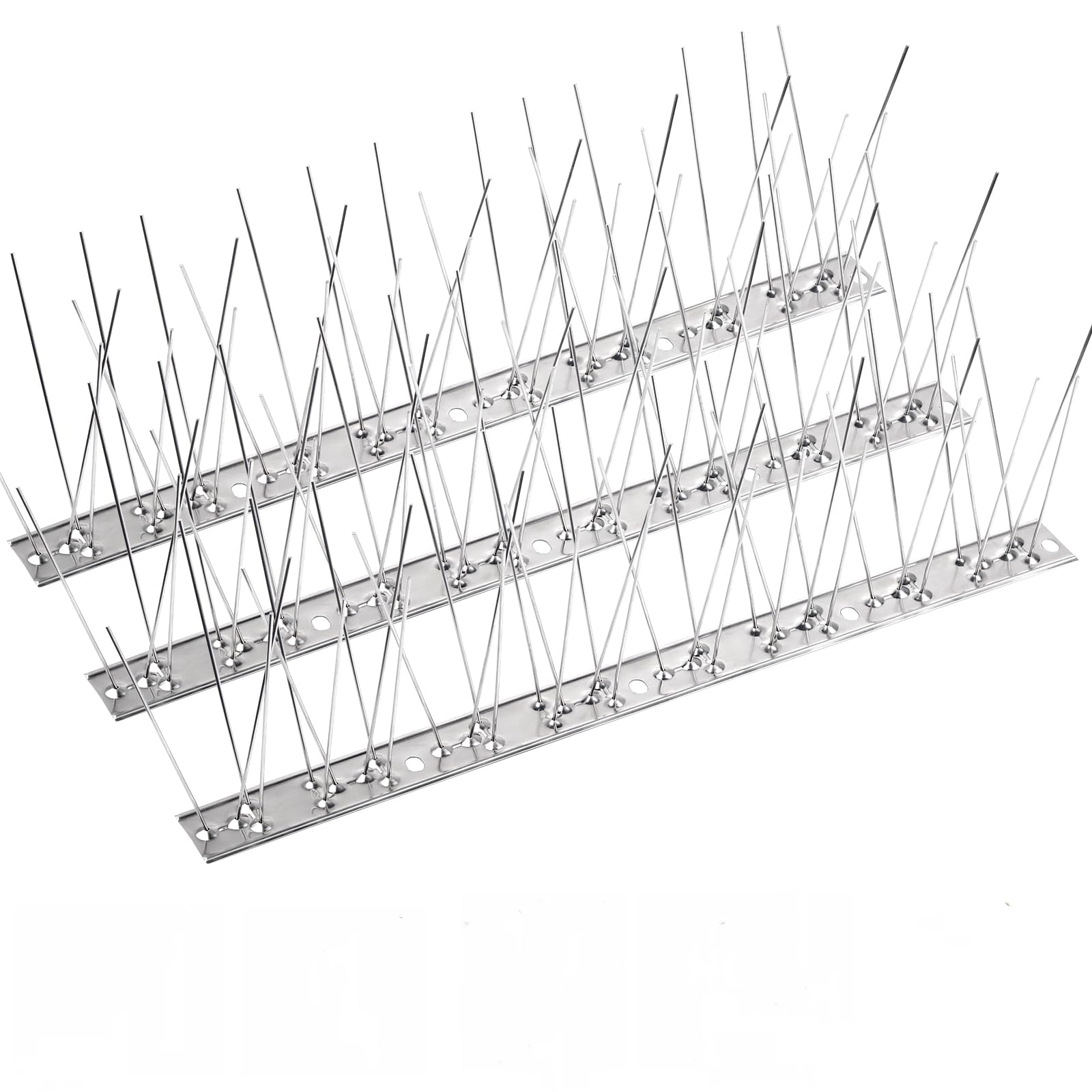 Stainless Steel Bird Spikes for Small Birds - Durable Anti-Roosting Spikes with Smooth Polish, Harmless Bird Deterrent for Nest Prevention - Ideal for Roofs, Balconies, and Window Sills