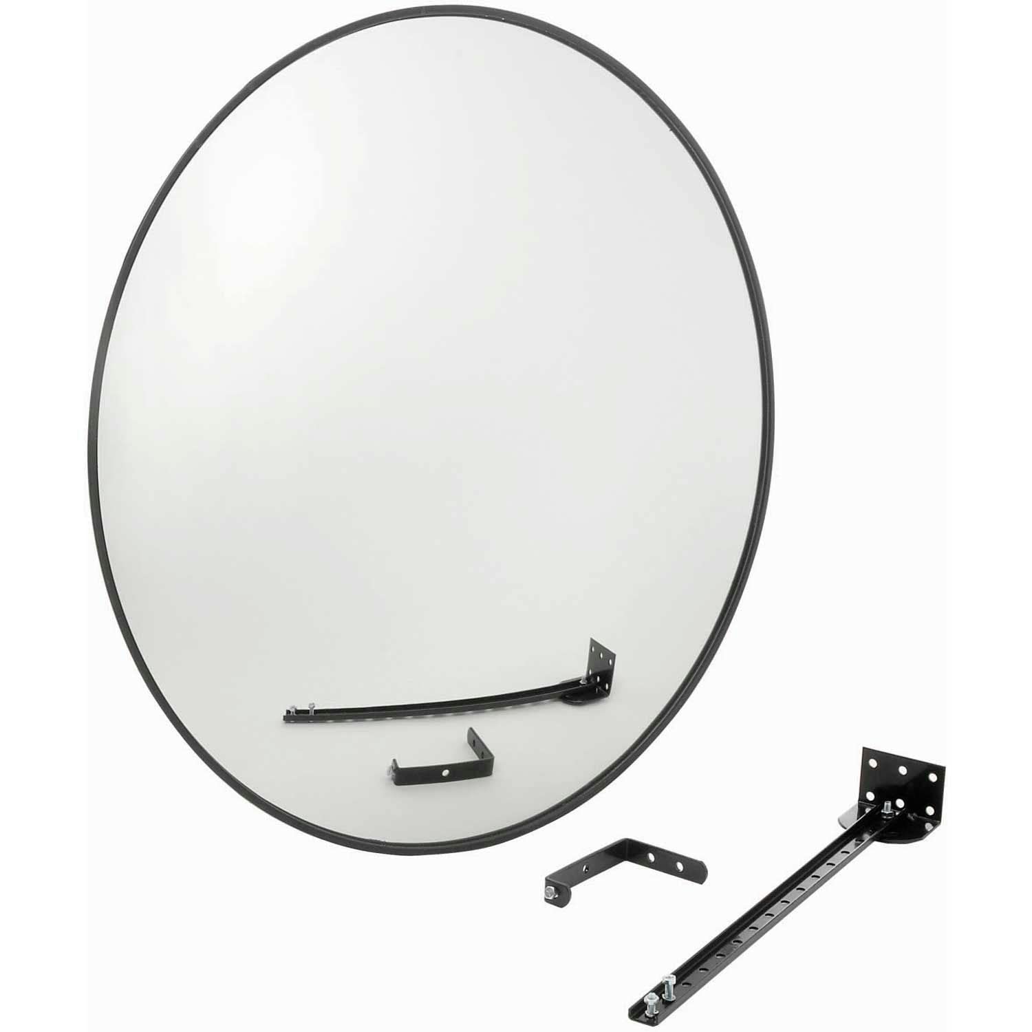 160 Degree Wide Angle Acrylic Outdoor Mirror - 36 Inch Round Shatterproof Safety Mirror for Driveway, Garden & Patio - Weatherproof Convex Mirror for Enhanced Security & Visibility