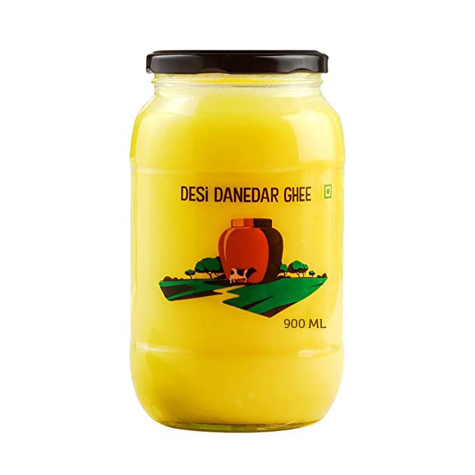 Country Delight Pure Cow Milk Ghee - Authentic Indian Clarified Butter with Rich Flavor & Grainy Texture | 100% Natural, Traditional Recipe | Perfect for Cooking, Baking & Ayurvedic Wellness