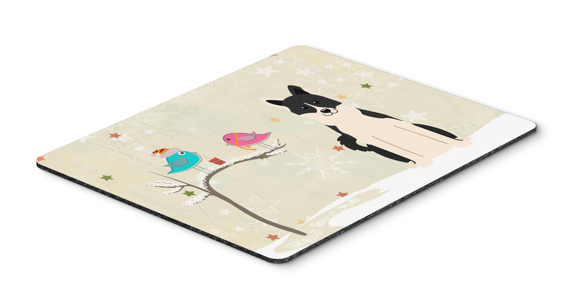 Caroline's Treasures BB2501MP Russo-European Laika Spitz Mouse Pad - Large Washable Non-Slip Desk Mat for Home Office, Gaming & Computer Work | Cute Dog Design for Pet Lovers | Perfect for Workstations, Laptops & Hot Drink Protection