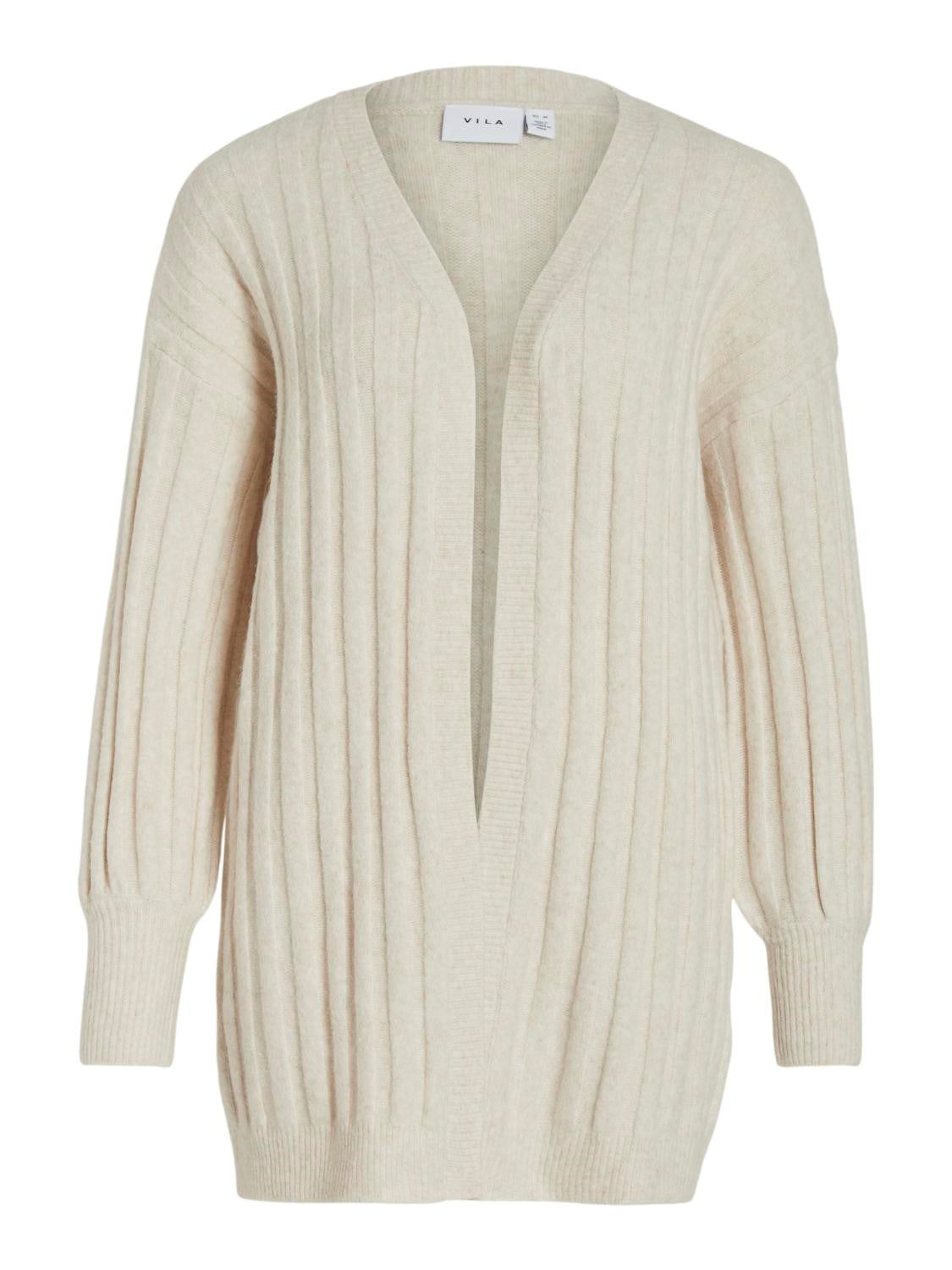 CIA Open Cardigan Sweater - Natural Melange Color - Cozy Knitwear for Women | Perfect for Casual Outfits, Layering & Fall Fashion