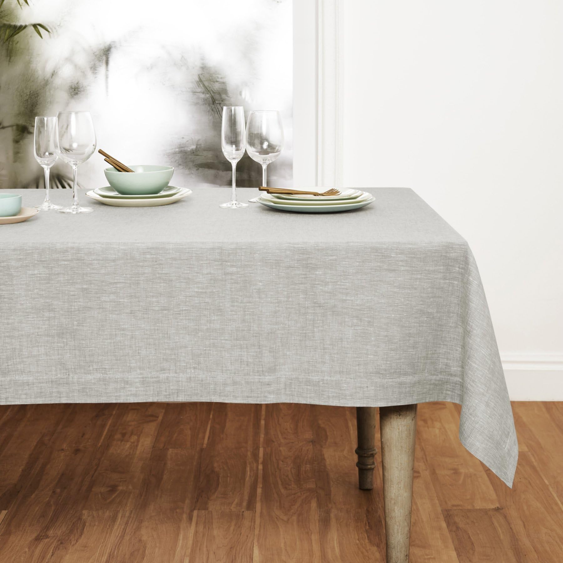 Premium 100% Pure Linen Tablecloth 60