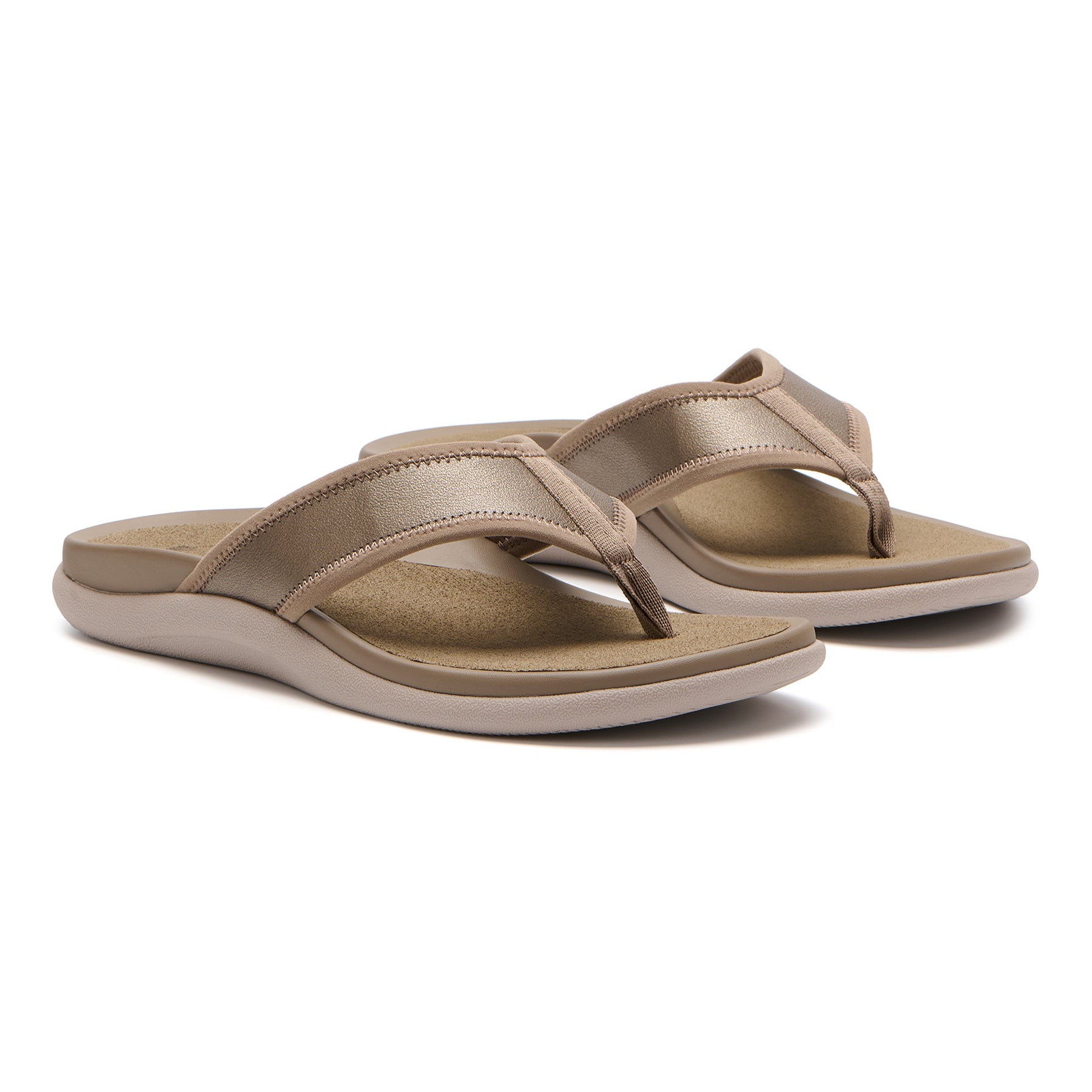Abeo Laguna Sandal Fossil - Comfortable Women's Orthopedic Sandals for Walking, Travel & Everyday Wear - Best Supportive Footwear for Flat Feet & Plantar Fasciitis Relief