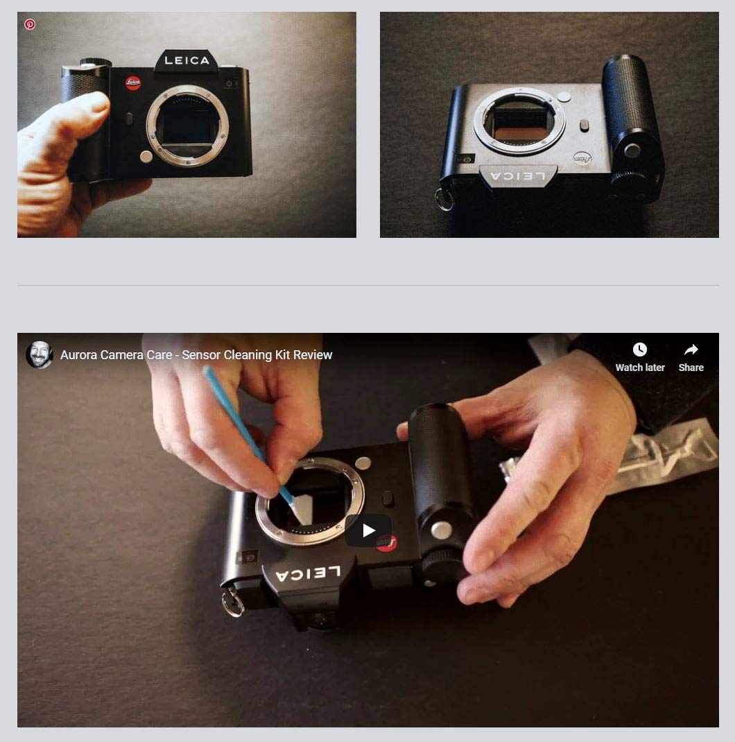 Professional Camera Sensor & Lens Cleaning Kit for Micro Four Thirds Cameras - Perfect for DSLR, Mirrorless & Digital Camera Maintenance