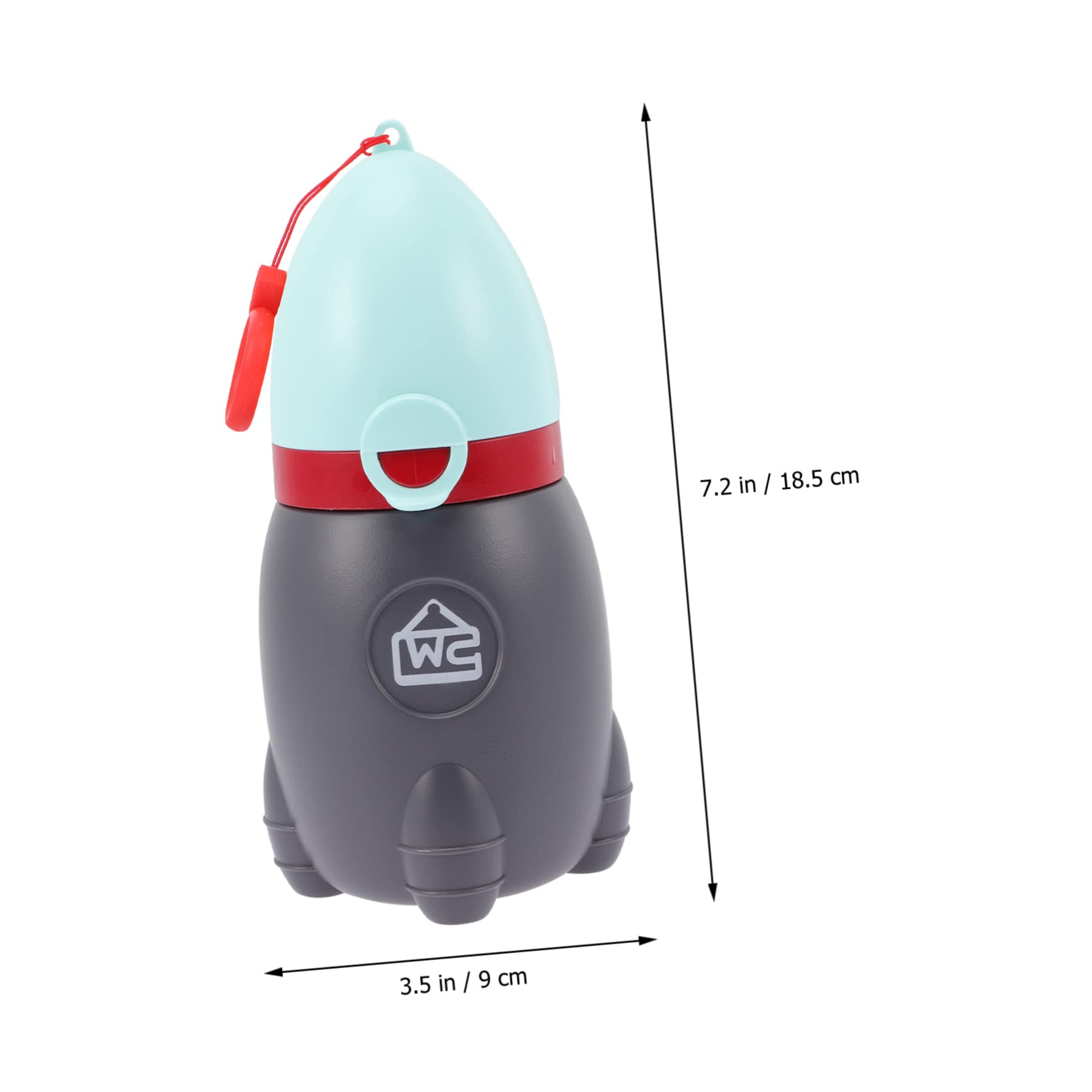 UPKOCH 5 Pack Reusable Travel Urinal for Men & Boys - Leak-Proof TPE Pee Cup for Camping, Hiking, Road Trips & Emergency - Portable Outdoor Urinal for Car, Truck, RV & Nighttime Use - Sky Blue | Perfect for Outdoor Adventures, Long Drives & Emergency Situations