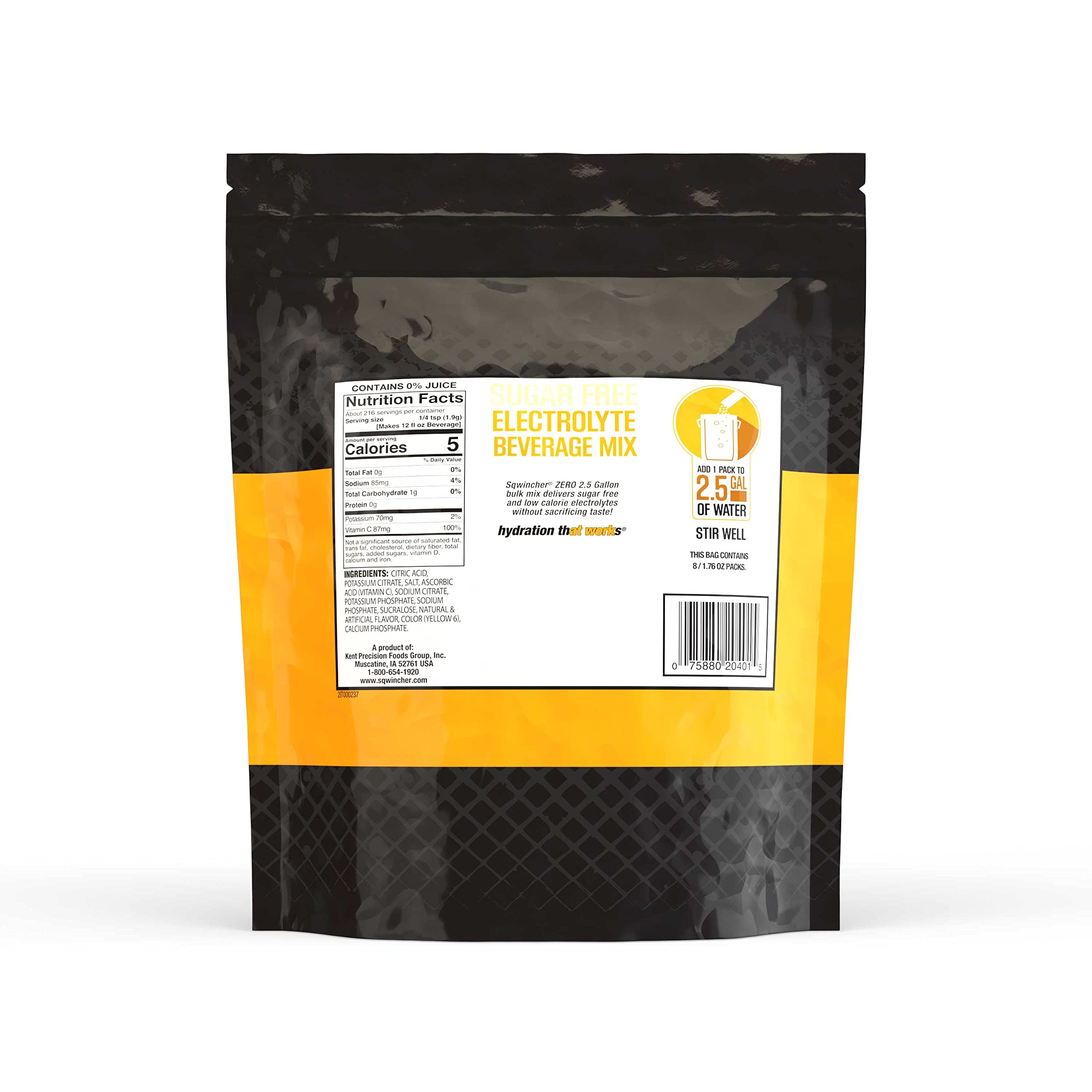 Sqwincher Zero Sugar Free Electrolyte Powder Packets - Assorted Flavors, 1.76 oz (Pack of 32) | Hydration for Athletes, Workouts & Outdoor Activities