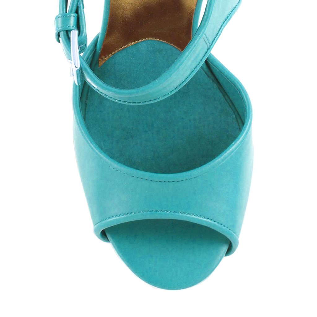 XYD Club Women's Chunky High Heel Platform Sandals - Peep Toe Slingback Pumps with Wide Ankle Strap for Women | Sexy Summer Wedge Heels for Parties, Dating & Night Out