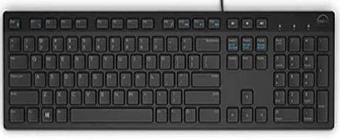 Dell KB216 Wired USB Keyboard - Chiclet Style, Spill-Resistant, Quiet Typing - Perfect for Office, Home & Gaming (Black)