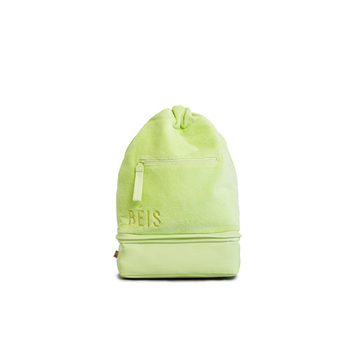 Premium Terry Backpack Cooler in Citron - Insulated Lunch Bag for Picnics, Beach Trips & Outdoor Adventures | Leakproof & Lightweight Design