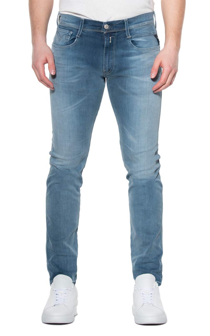 Replay Men's Modern Slim Fit Stretch Jeans - Comfortable & Stylish for Casual Wear, Work & Everyday Outfits
