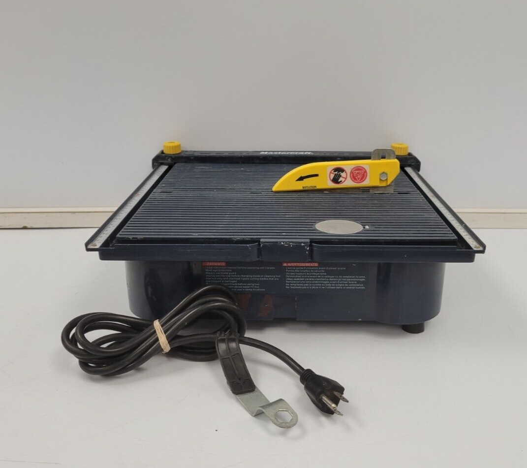 Mastercraft 55 6829 4 Tile Saw - Professional Wet Tile Cutter for Porcelain, Ceramic & Stone - Perfect for DIY Home Renovation & Bathroom Remodeling Projects