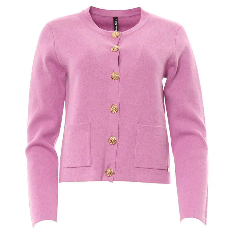 Ella Cardigan for Women - Soft Bubble Gum Pink Knit Sweater | Cozy Fall & Winter Fashion | Perfect for Office, Casual Outings & Date Nights