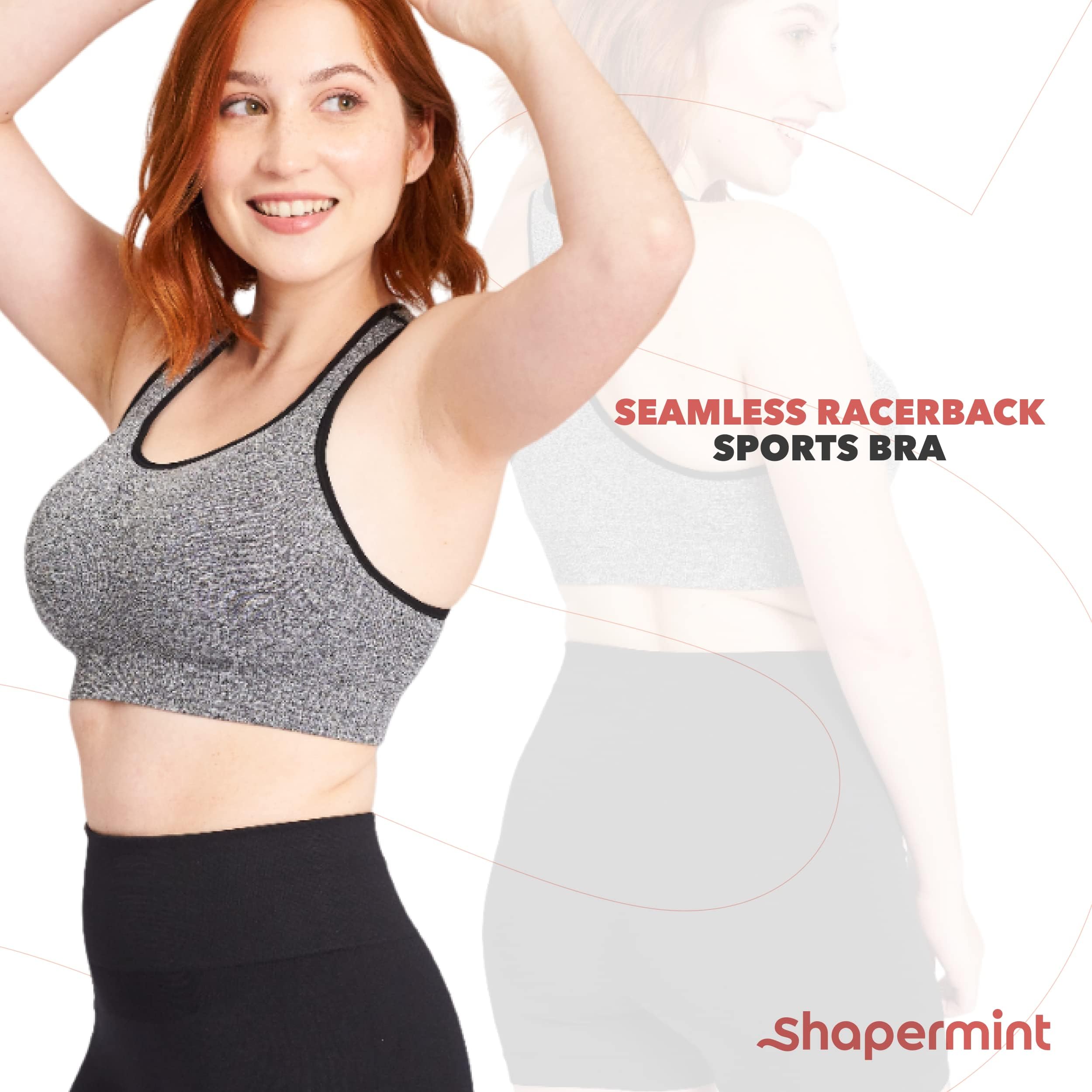 SHAPERMINT High Support Sports Bras for Women - Plus Size Workout Bras & Tops for Running, Yoga & Gym | Comfortable & Breathable Activewear